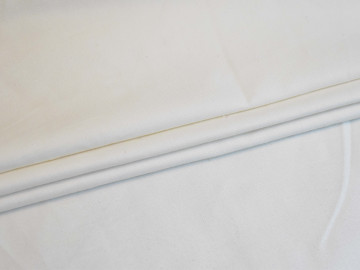 Костюмная белая ткань хлопок с эластаном ВЕ614