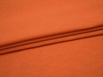 Костюмная оранжевая ткань хлопок ВА47