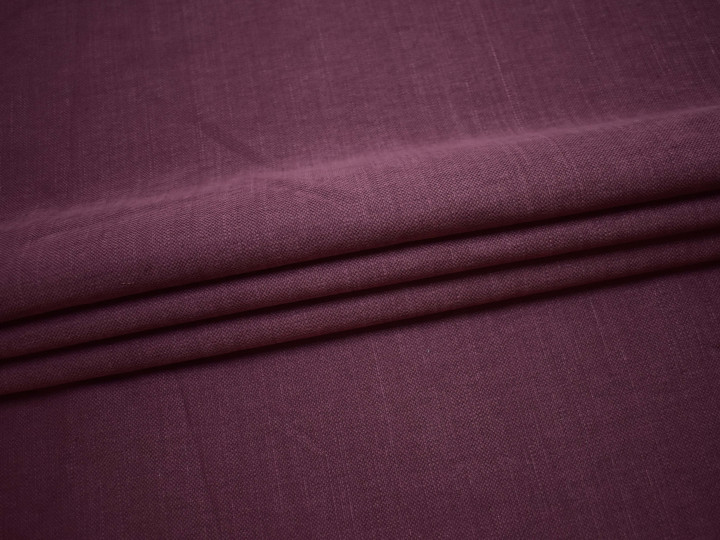 Костюмная пурпурная ткань хлопок ВА412