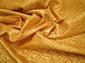 Подкладка стеганая золотая из полиэстера ДГ414