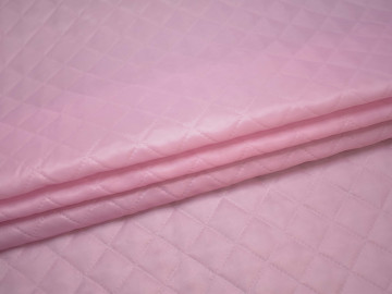 Подкладка стеганая розовая из полиэстера ДГ428