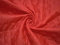Подкладка стеганая красная из полиэстера ДГ416
