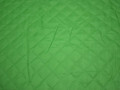 Подкладка стеганая зеленая из полиэстера ДГ42