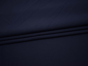 Костюмная синяя ткань хлопок с эластаном ВБ12