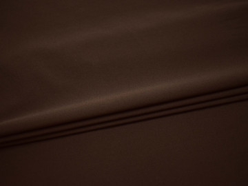Костюмная коричневая ткань полиэстер с эластаном ВБ341
