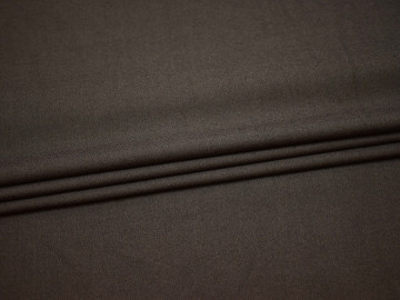 Костюмная коричневая ткань хлопок с полиэстером ВА626