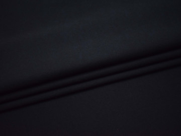 Костюмная тёмно-синяя ткань хлопок с эластаном ВА661