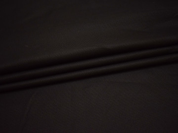 Костюмная тёмно-коричневая ткань хлопок ВВ122