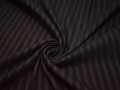 Костюмная коричневая ткань полоска шерсть эластан  ВВ560