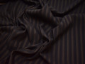 Костюмная коричневая ткань полоска шерсть эластан  ВВ560