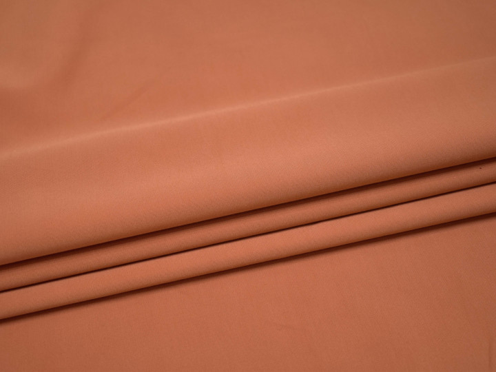 Костюмная оранжевая ткань полиэстер эластан ВА651