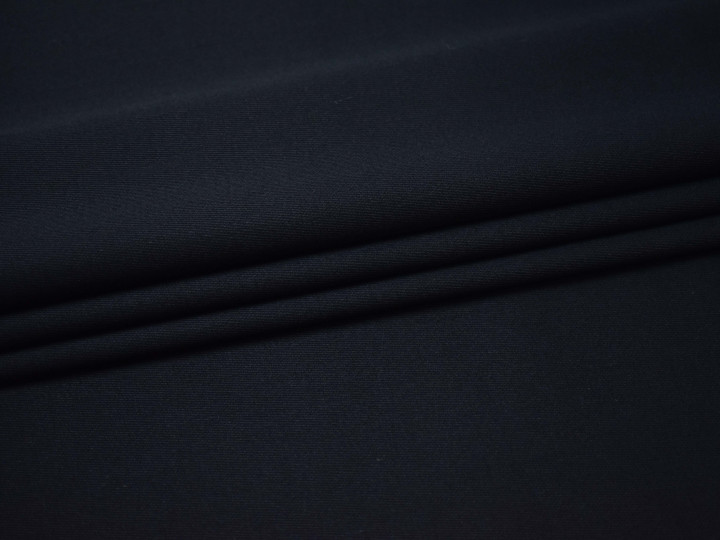 Костюмная синяя ткань шерсть полиэстер ГД225