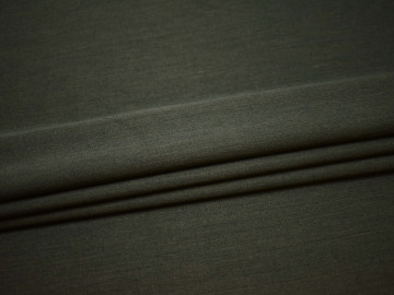 Костюмная зеленая ткань шерсть полиэстер ГД266