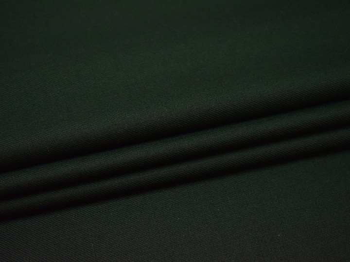 Костюмная зеленая ткань шерсть полиэстер ГД260