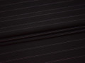 Костюмная черная ткань в красную и розовую полоску хлопок эластан ВВ51