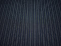 Костюмная синяя в серую полоску ткань хлопок ВВ514