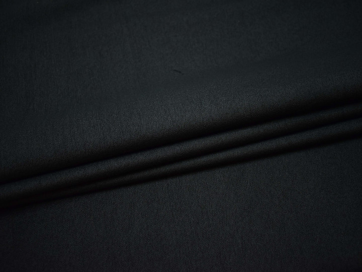Костюмная темно-синяя ткань полиэстер эластан ВГ247