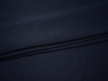 Костюмная тёмно-синяя ткань хлопок полиэстер ВГ220