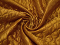Подкладка стеганая золотая из полиэстера ДГ463