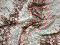 Курточная с цветочным принтом ткань полиэстер БЕ290