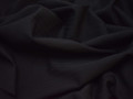 Костюмная ткань черная фактурная полоска шерсть ГД334
