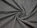 Костюмная серо-черная ткань шерсть полиэстер ГД41
