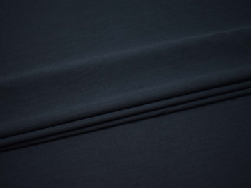 Костюмная тёмно-синяя ткань хлопок полиэстер ВЕ555