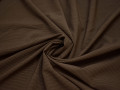 Костюмная коричневая в полоску ткань хлопок полиэстер эластан ВЕ54