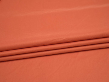 Костюмная оранжевая ткань полиэстер эластан ВЕ513