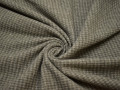 Костюмная серо-зеленая ткань шерсть эластан ГД444