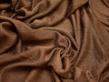 Костюмная коричневая фактурная ткань шерсть полиэстер ГД447