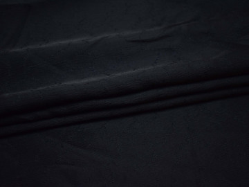 Костюмная тёмно-синяя ткань вискоза ВД526