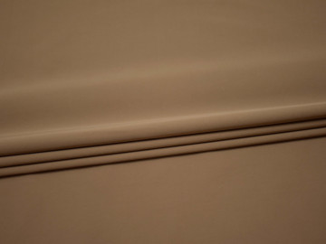 Костюмная бежевая ткань полиэстер эластан ГГ435