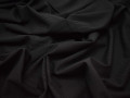 Костюмная черная ткань полоска хлопок полиэстер эластан ГГ437