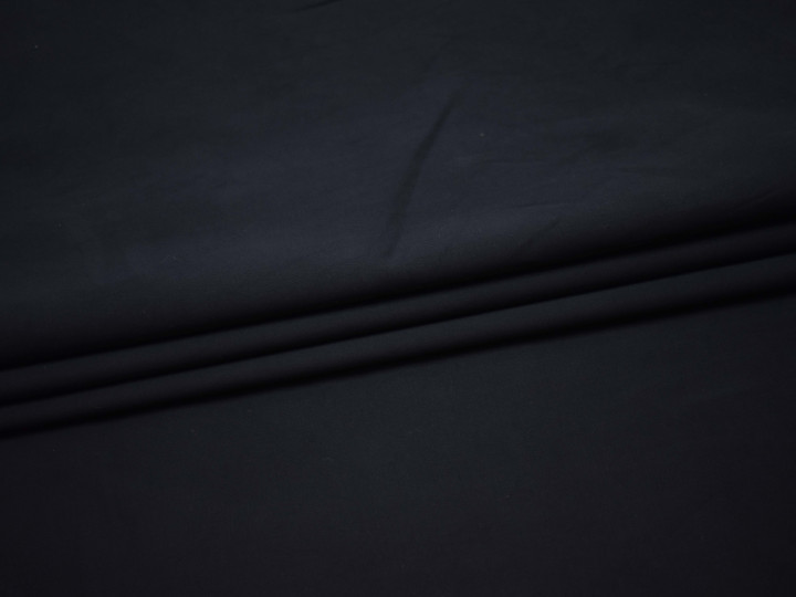 Костюмная темно-синяя ткань хлопок эластан ВЕ341