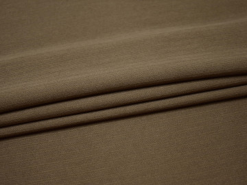 Костюмная фактурная коричневая ткань полиэстер ВД113