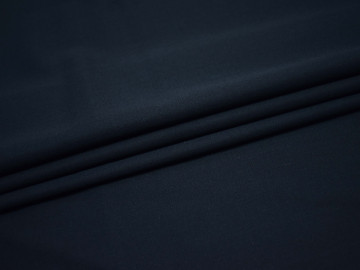 Костюмная темно-синяя ткань шерсть полиэстер ГД226