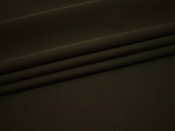 Костюмная цвета хаки ткань шерсть полиэстер ГД222