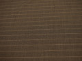 Костюмная коричневая ткань полоска шерсть полиэстер ГД29