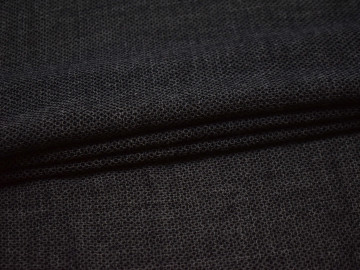Костюмная серо-черная ткань шелк ГЕ545