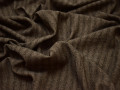 Костюмная коричневая ткань полоска  хлопок полиэстер ГЕ538