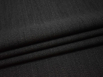 Костюмная серо-черная ткань шерсть полиэстер ГЕ530
