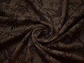 Костюмная коричневая ткань пейсли шерсть полиэстер ГЕ513