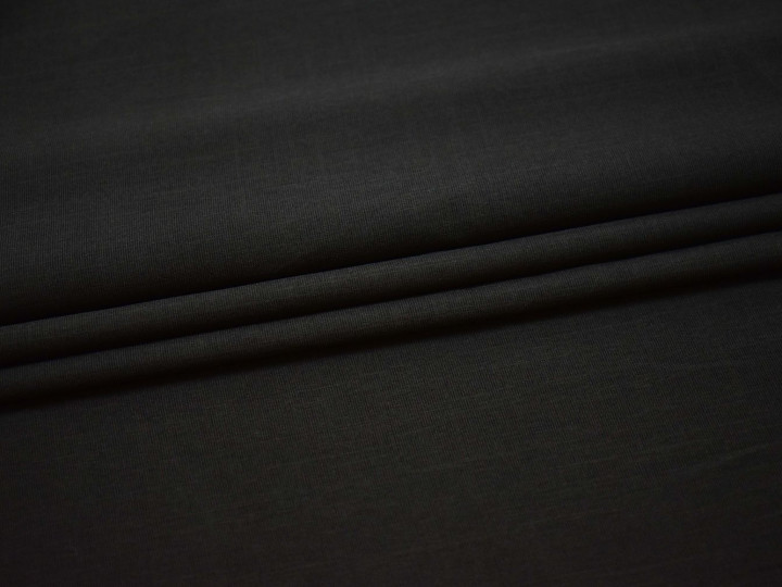 Костюмная темно-серая фактурная ткань полиэстер ВБ526