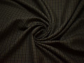 Костюмная черная хаки ткань шерсть полиэстер ДЕ315