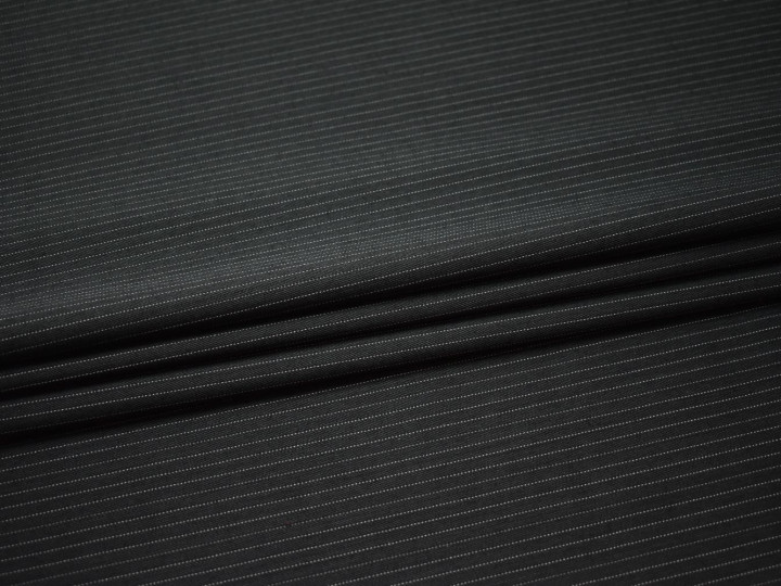 Костюмная черная ткань шерсть полиэстер ДЕ313