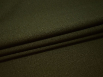 Костюмная цвета хаки ткань шерсть полиэстер ДЕ39