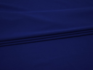 Плательная синяя ткань полиэстер эластан БА266