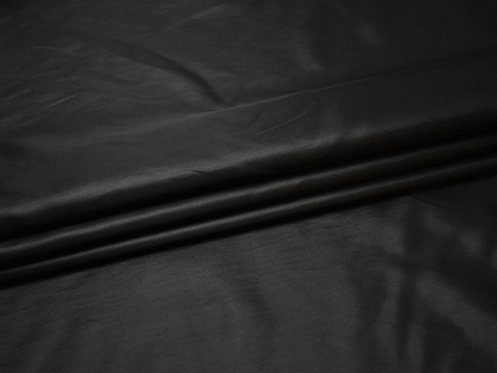 Плательная черная ткань полиэстер БА246