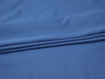 Плательная голубая ткань полиэстер БА470